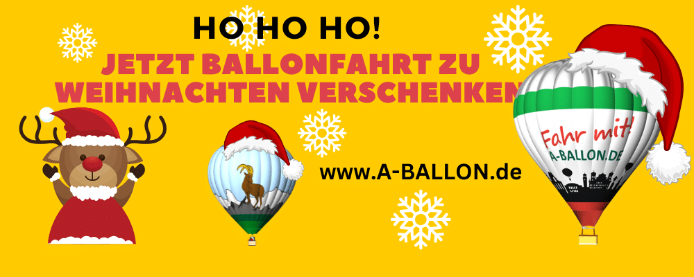 Ballonfahrt zu Weihnachten 2024 verschenken