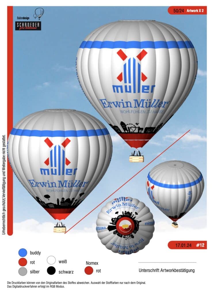 Designvorlage Erwin Müller Ballon